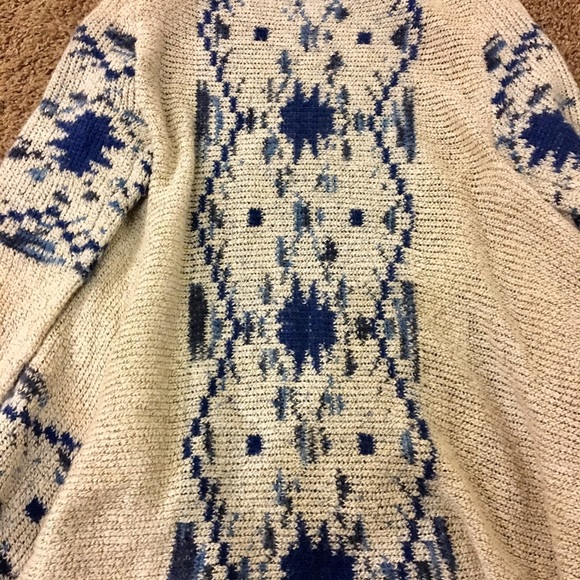 Boho cream fringe cardigan - Picture 4 of 4